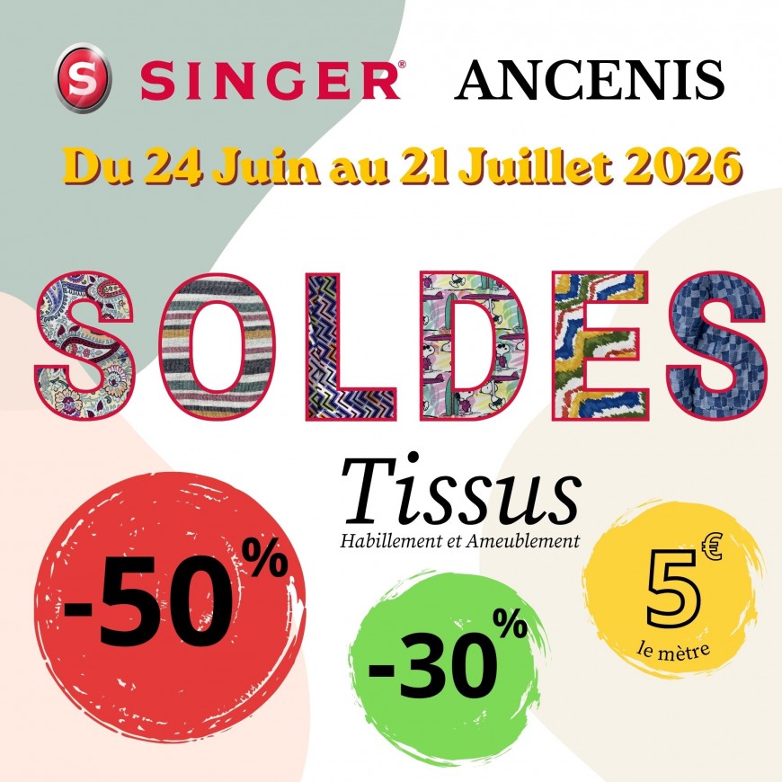 Soldes Tissus d'été Singer Ancenis
