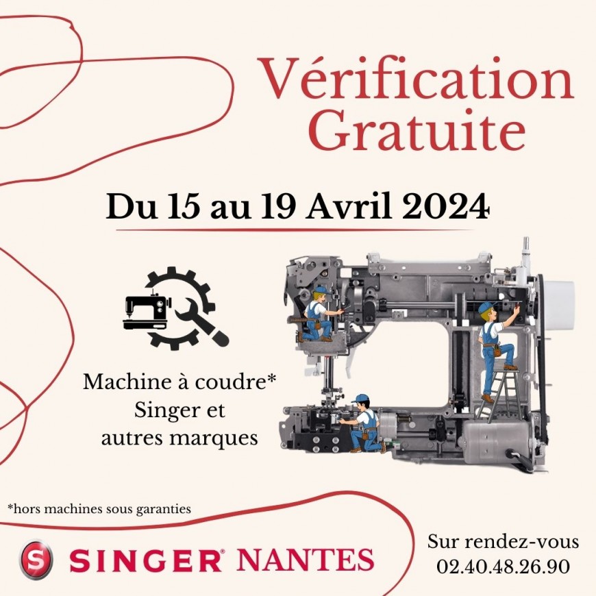 VERIFICATIONS GRATUITES SINGER NANTES