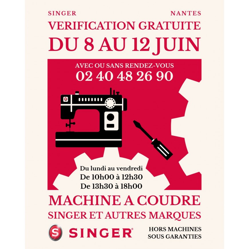 VERIFICATIONS GRATUITES SINGER NANTES