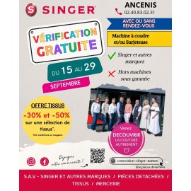 VERIFICATIONS GRATUITES SINGER ANCENIS