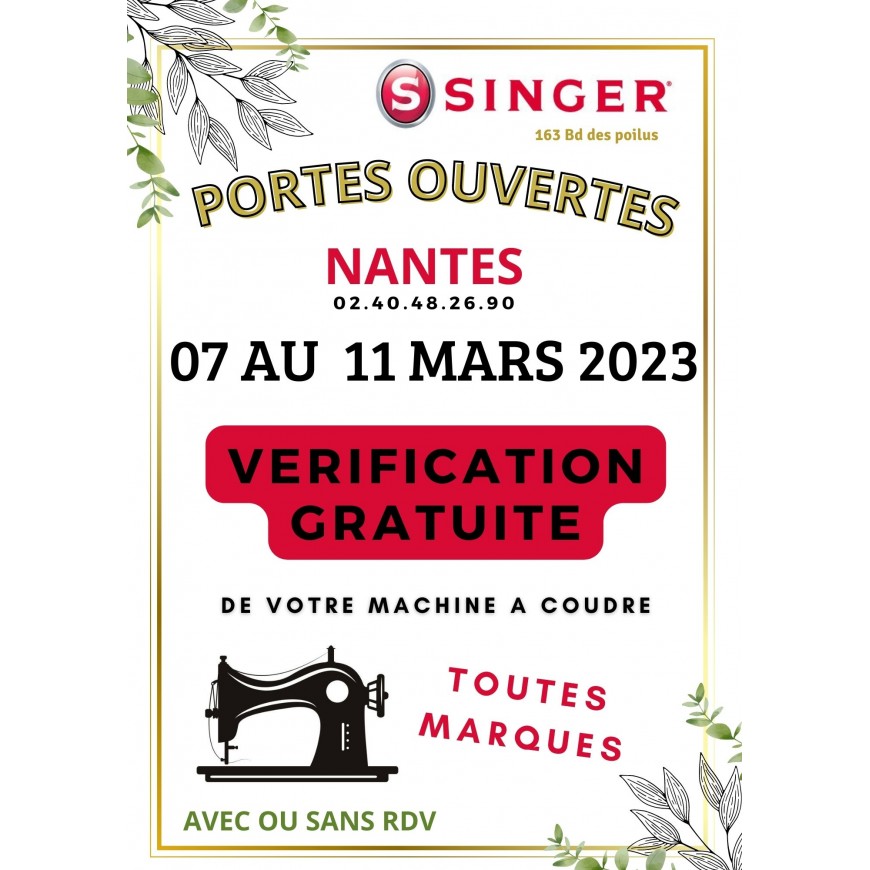 PORTES OUVERTES AU MAGASIN SINGER DE NANTES